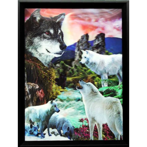 Poster med ramme, Spirit Of Wolf