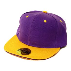 Hip Hop caps Lilla, gul skygge