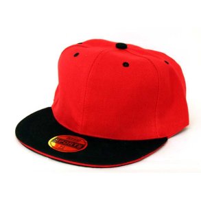 Hip Hop caps Rd, sort skygge