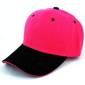 Baseball caps, , rosa/sort