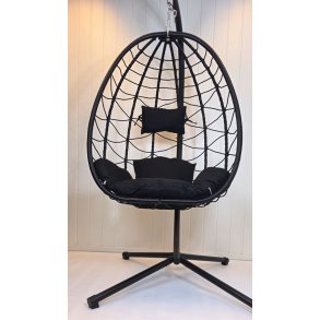 Svarte puter til ROMA hengestol