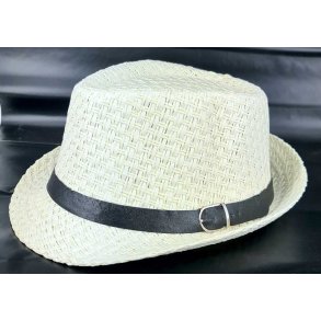 Blues hatt, White