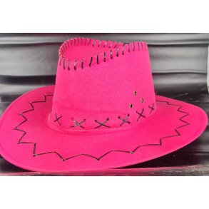 Cowboy hatter, Semsket Skarp rosa