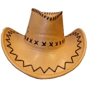 Cowboy hatter, PVC beige