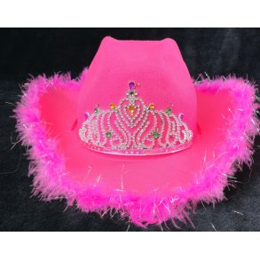 PRINSESSE hatt SJOKK ROSA