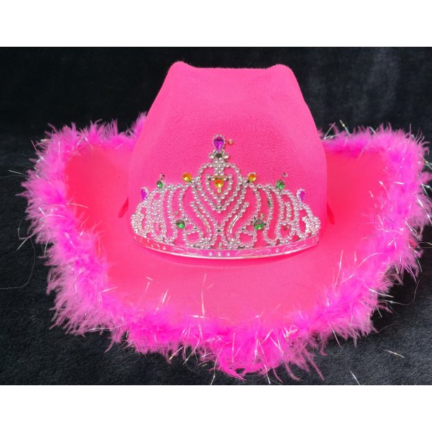 PRINSESSE hatt SJOKK ROSA