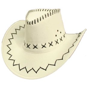Cowboy hatter, Semsket hvit
