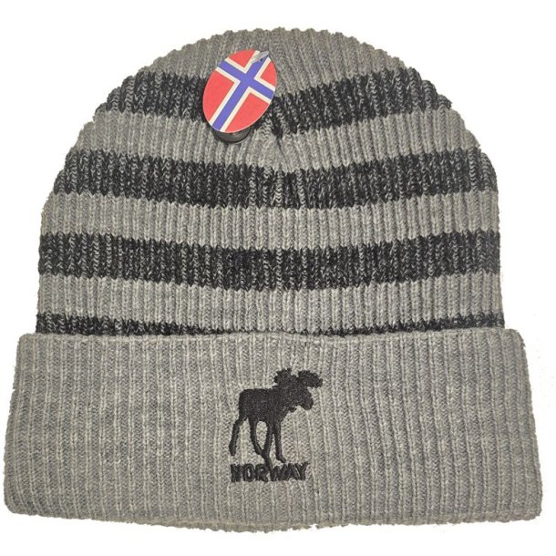 Strikkelue, Gr� striper