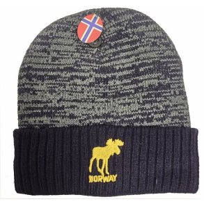 Strikkelue, Elg gr�melange