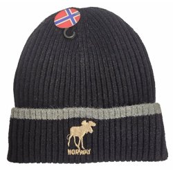 Strikkelue, Svart en stripe