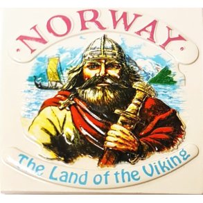 Resin 3D magnet, Viking