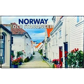 Magnet, acryl, Old Stavanger