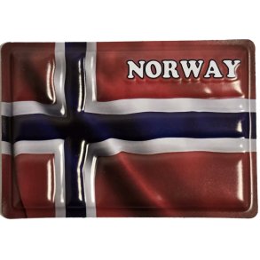 3D magnet Norges Flagg