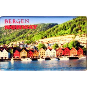 Magnet, acryl, Bryggen