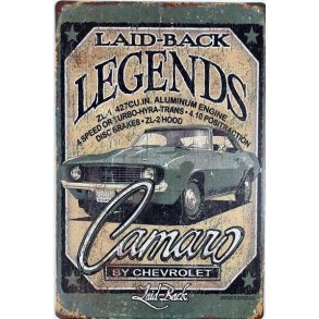 Metall skilt, Legend Camaro