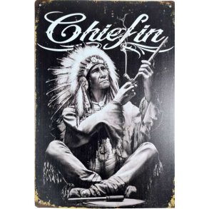 Metall skilt, Chiefin