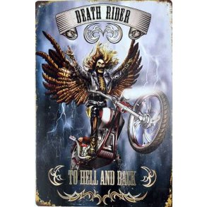 Metall skilt, Death Rider