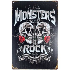 Metall skilt, Monsters Rock