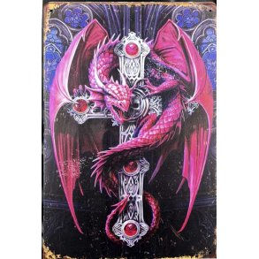 Metall skilt, Dragon
