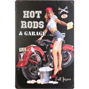 Metall skilt, MC Wash