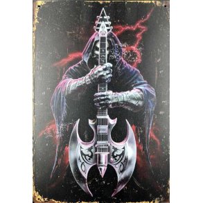 Metall skilt, Death Guitar