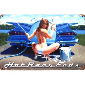 Metall skilt, Caddy Wash