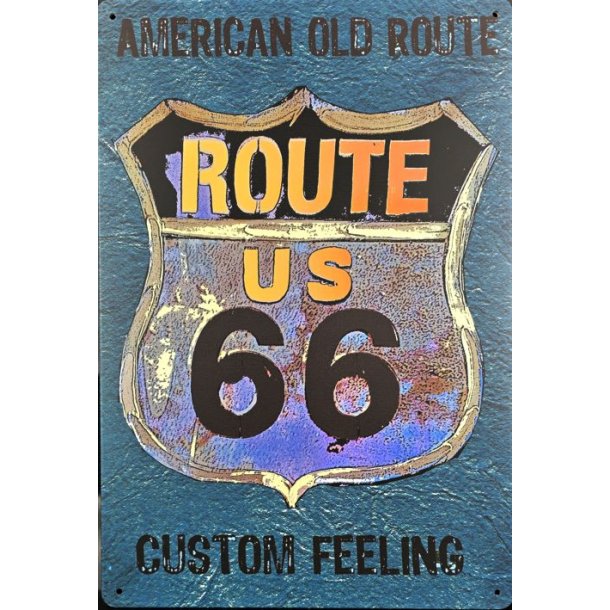 Metall skilt, Old Route 66