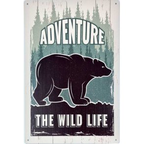 Metall skilt, Adventure