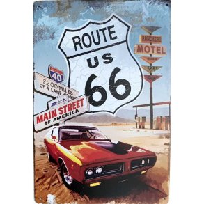 Metall skilt, Main Street Of America