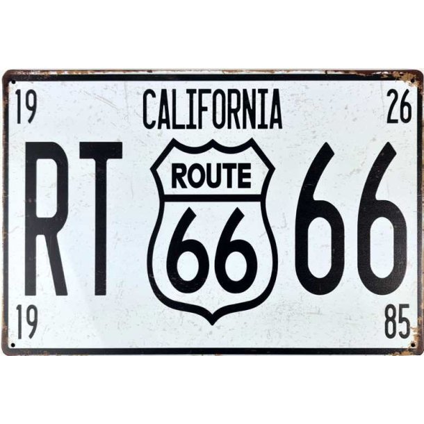 Metall skilt, California Route 66