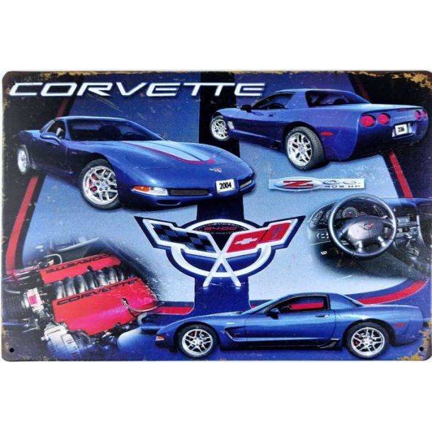 Metall skilt, Corvette