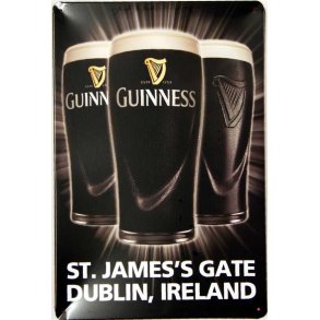 Metall skilt, Guinness