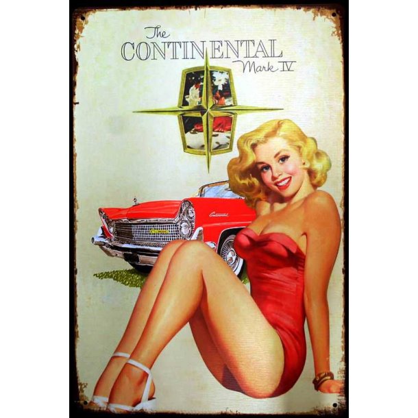 Metall skilt, Continental