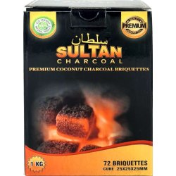 SULTAN Kokos kull briketter