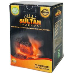 SULTAN Kokos kull briketter