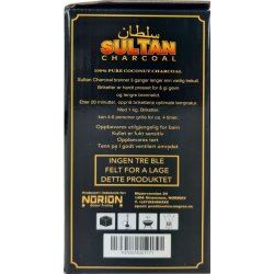 SULTAN Kokos kull briketter