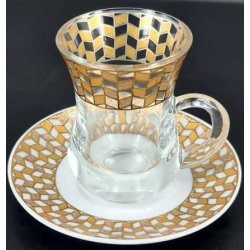 Te' glass sett, Damaskus