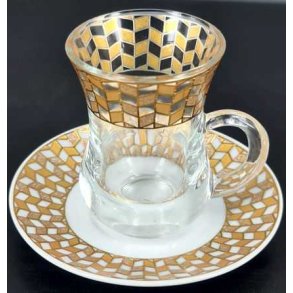 Te' glass sett, Damaskus