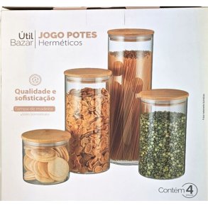 Oppbevaringsboks sett 4stk 