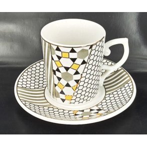 Espresso/kaffe sett 12 deler, Abstract