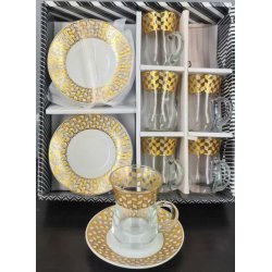 Te' glass sett, Damaskus