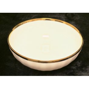 Porselen skl med gullkant 