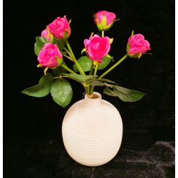 Keramisk vase Bubble 17 cm. hy