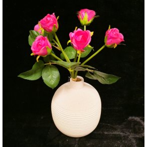 Keramisk vase Bubble 17 cm. hy