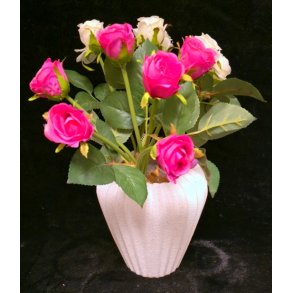 Keramisk vase Arts 16 cm. hy