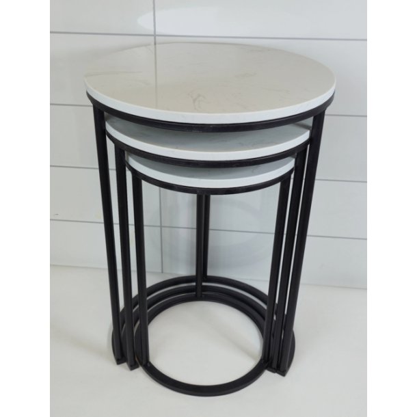 Kaffe bord sett, Rund