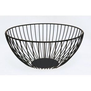 Fruktfat i sort metall