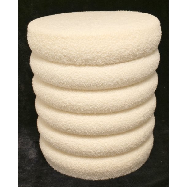 Stilig puff Wavy hvit