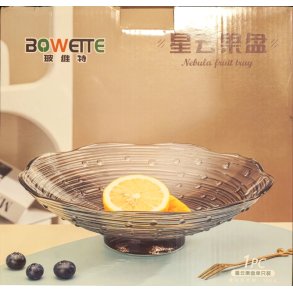 Fruktskl i glass  24cm