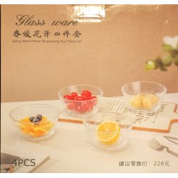 Glass-skl sett a' 4